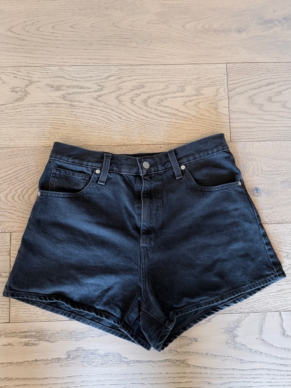 Levi’s Black High-Waist Women’s Denim Shorts